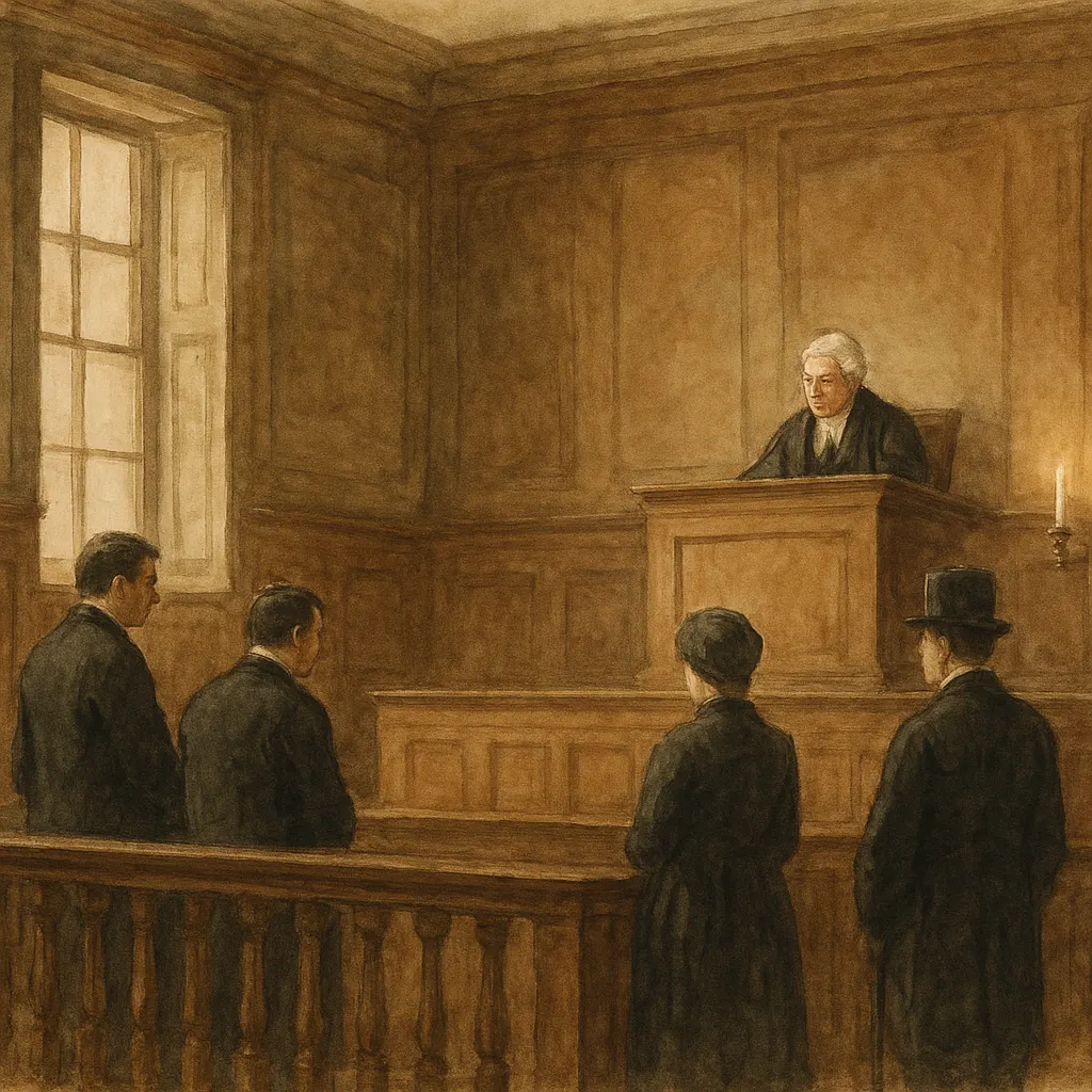 스코틀랜드 상사법원 법정, 수채화, 1841년경