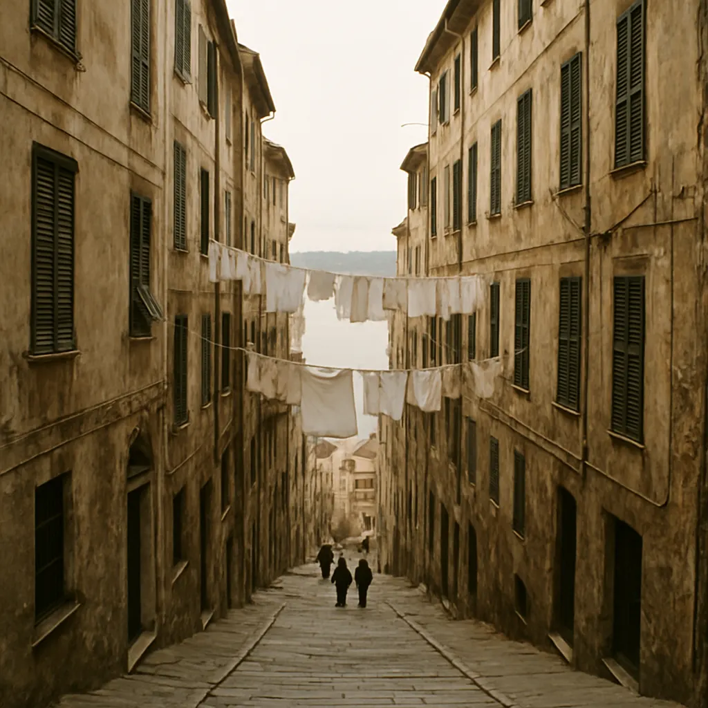 A residential quarter in Istanbul, early 1990s. Colour photograph on 35mm film.
