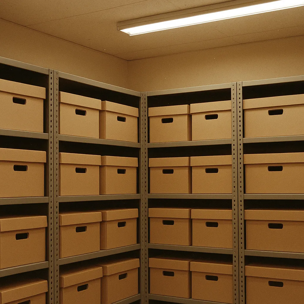 Archive storage, Russian Presidential Library, Moscow, 2002. Gelatin silver print.