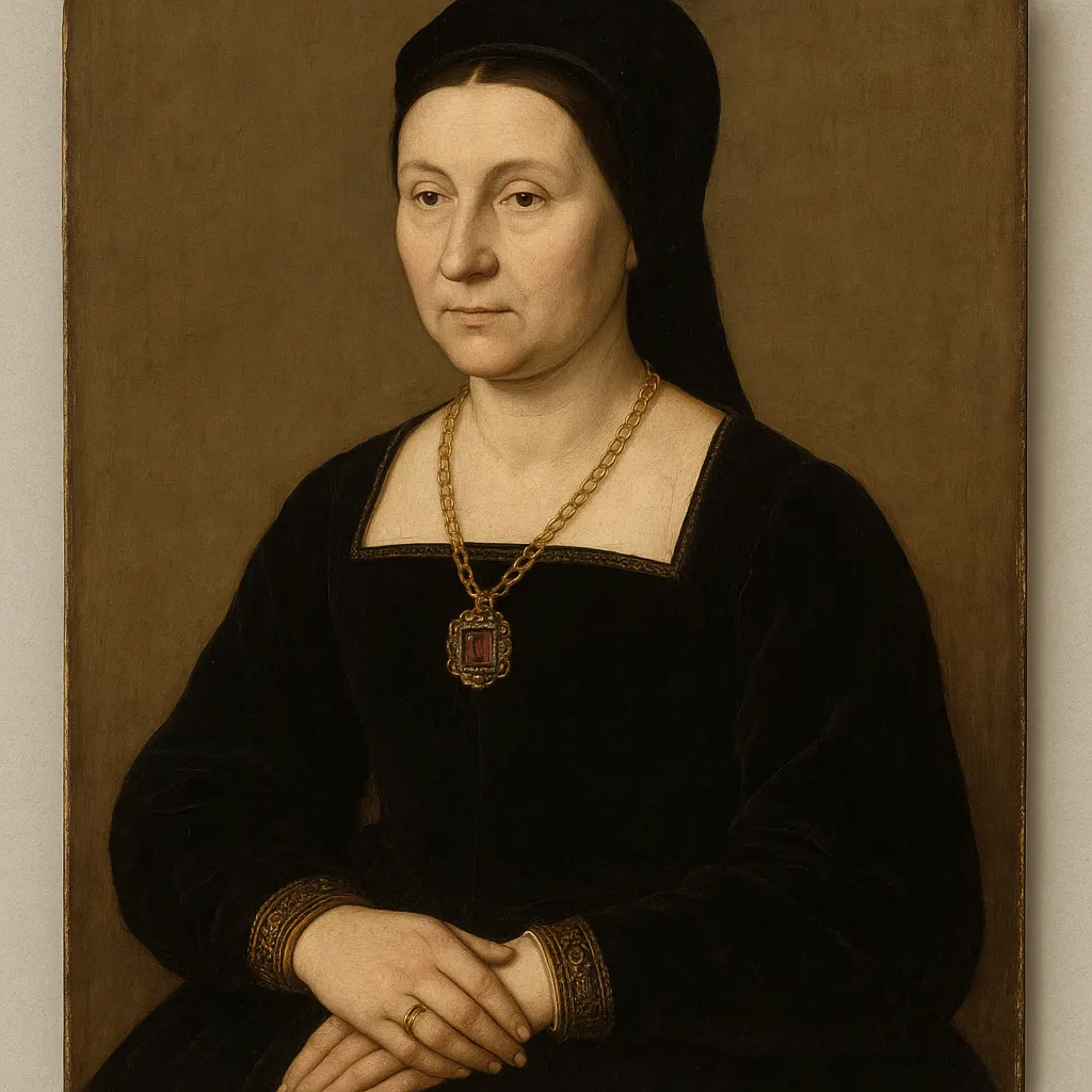Portrait of a Tudor-era queen, oil on panel, 1550s
