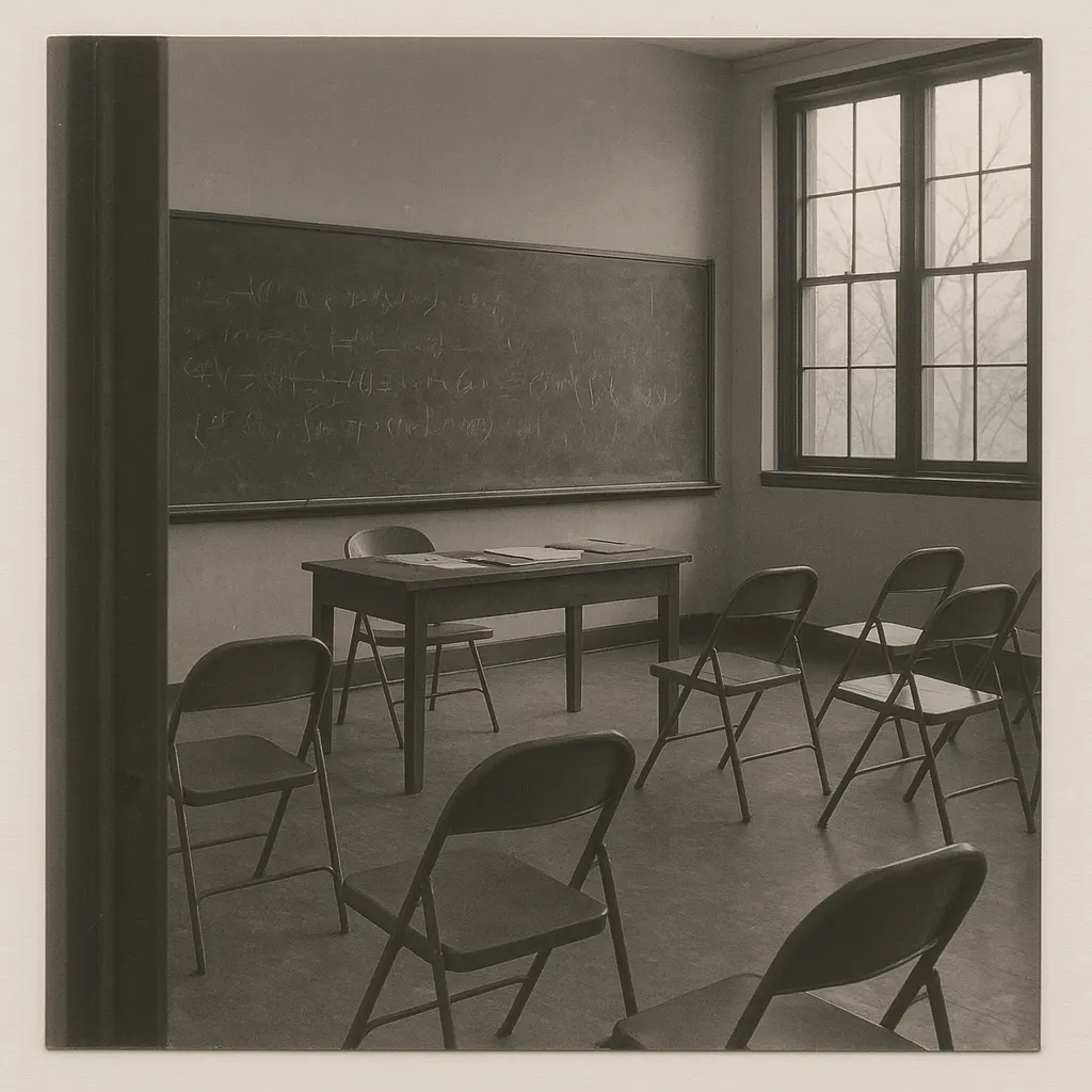 University seminar room, mathematics department, circa 1960