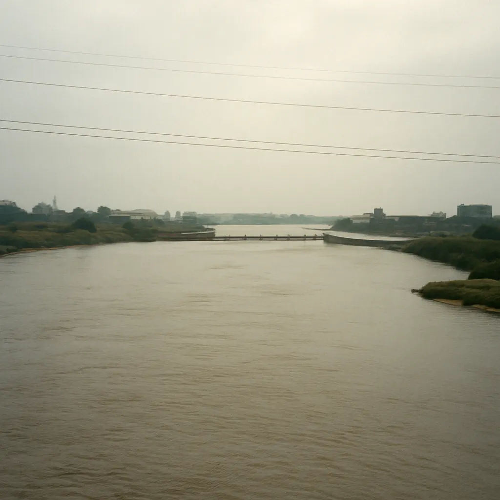 The Bendery hydroelectric station and river approach, showing the contested water infrastructure that divides the eastern frontier.