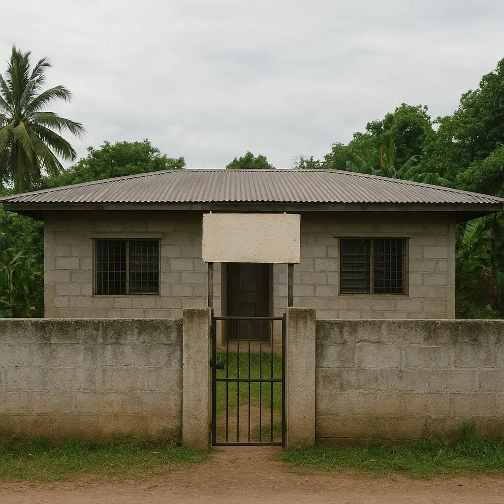 Residential care facility, rural Haiti, photographed during institutional compliance inspection, 2026.