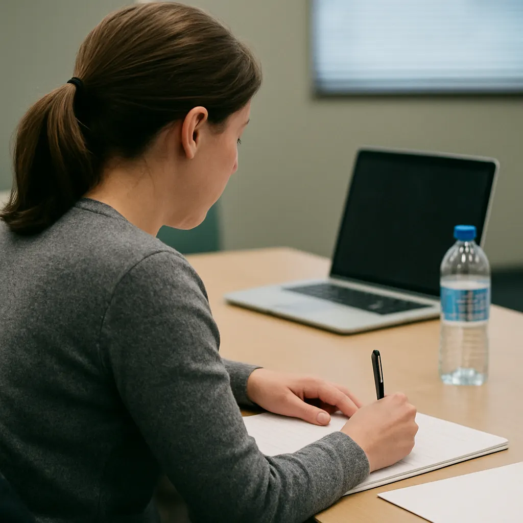 Scholar at a university seminar on animated media representation, 2018. Photograph by Anonymous.