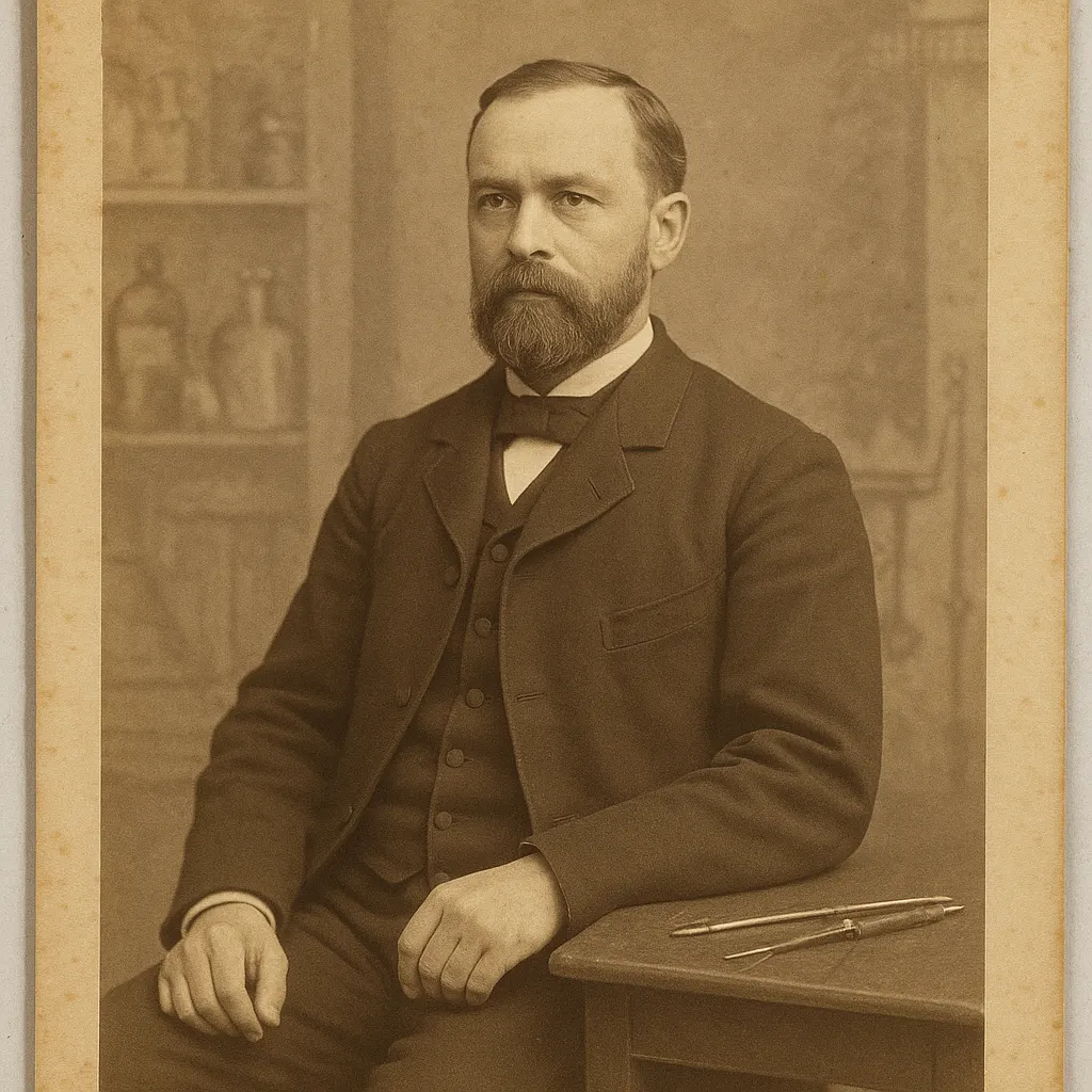 Portrait of a surgeon in formal dress, studio photograph, Vienna, 1890s.