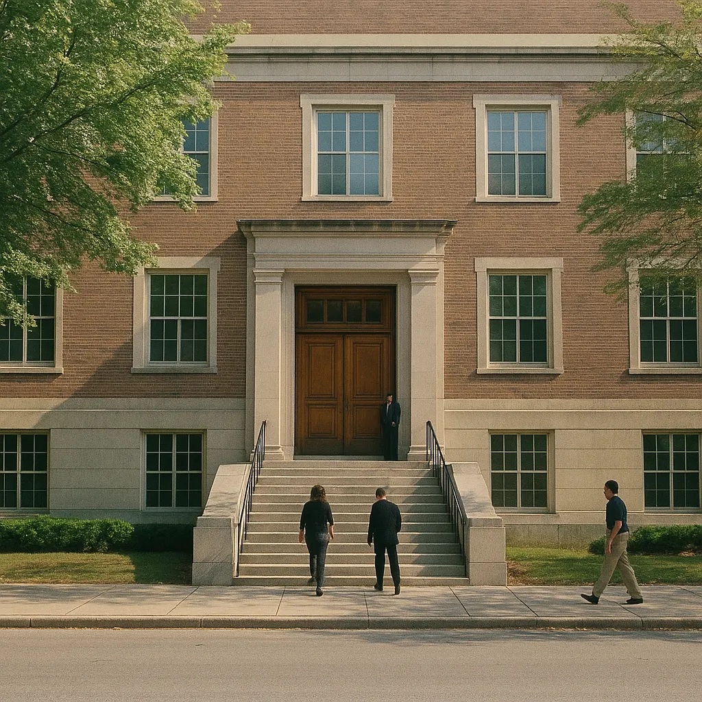 Senate Judiciary Committee hearing room building, Capitol Hill, Washington, 2025.