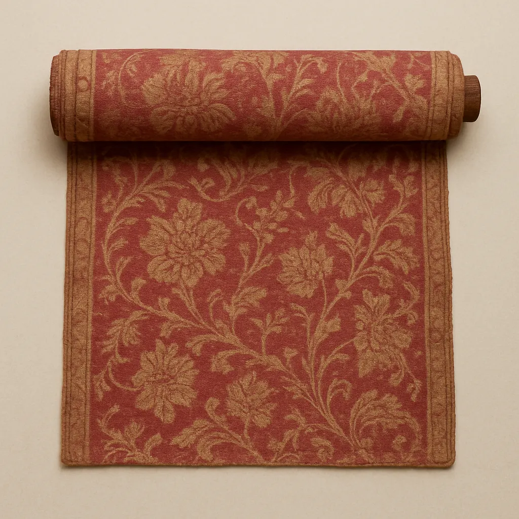 Woven silk damask with gold thread, woven textile, seventeenth-century Asian origin, approximately 3 meters.