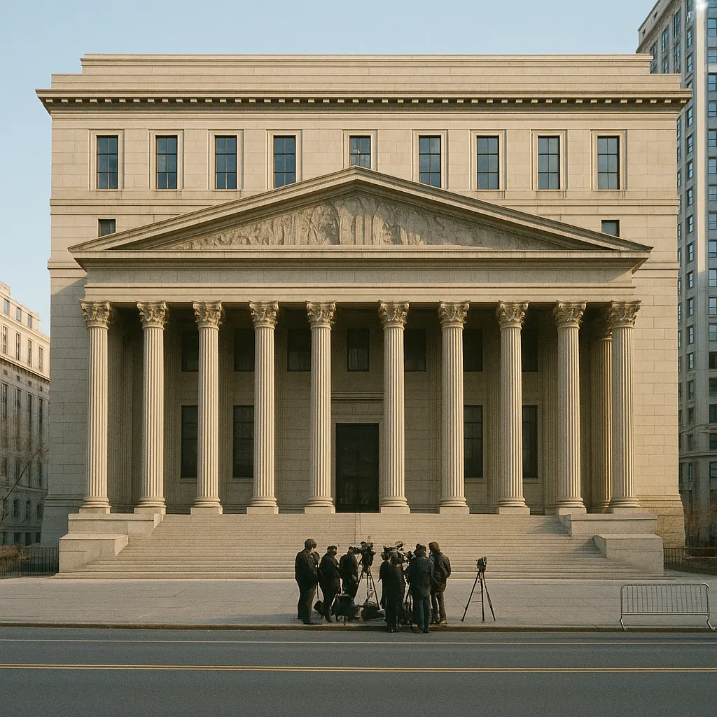 Federal courthouse in lower Manhattan, site of Southern District prosecutions, 2025.