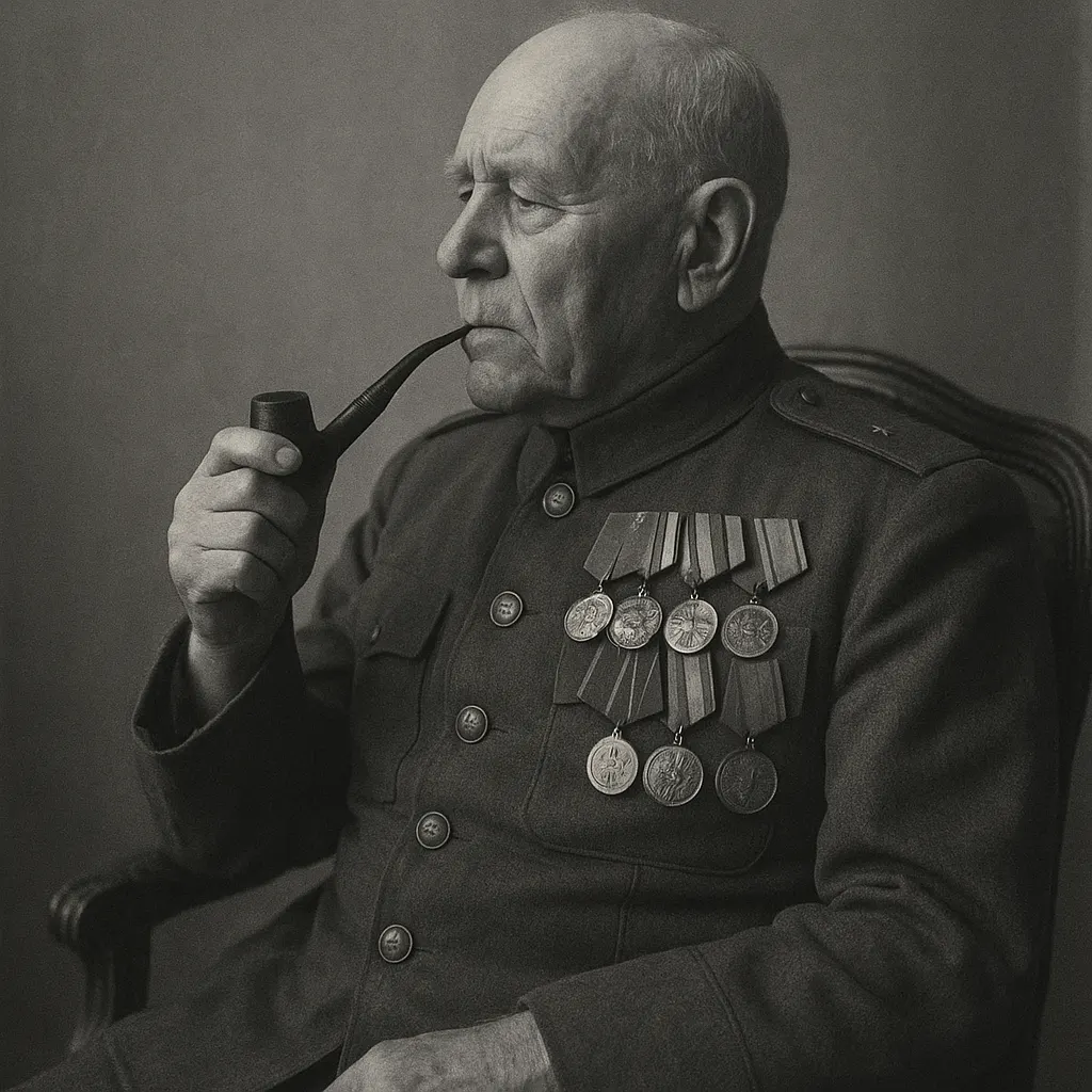 Soviet leader in formal state photograph, military dress uniform, late 1940s.