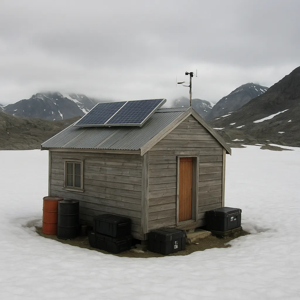 Fedchenko Glacier research station, Pamir mountains. Photograph, handheld colour camera, 2008.