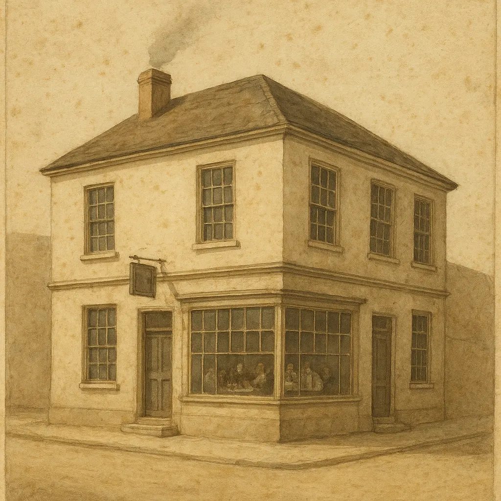 Interior view of a teahouse on a city street, watercolor, English, eighteenth century.