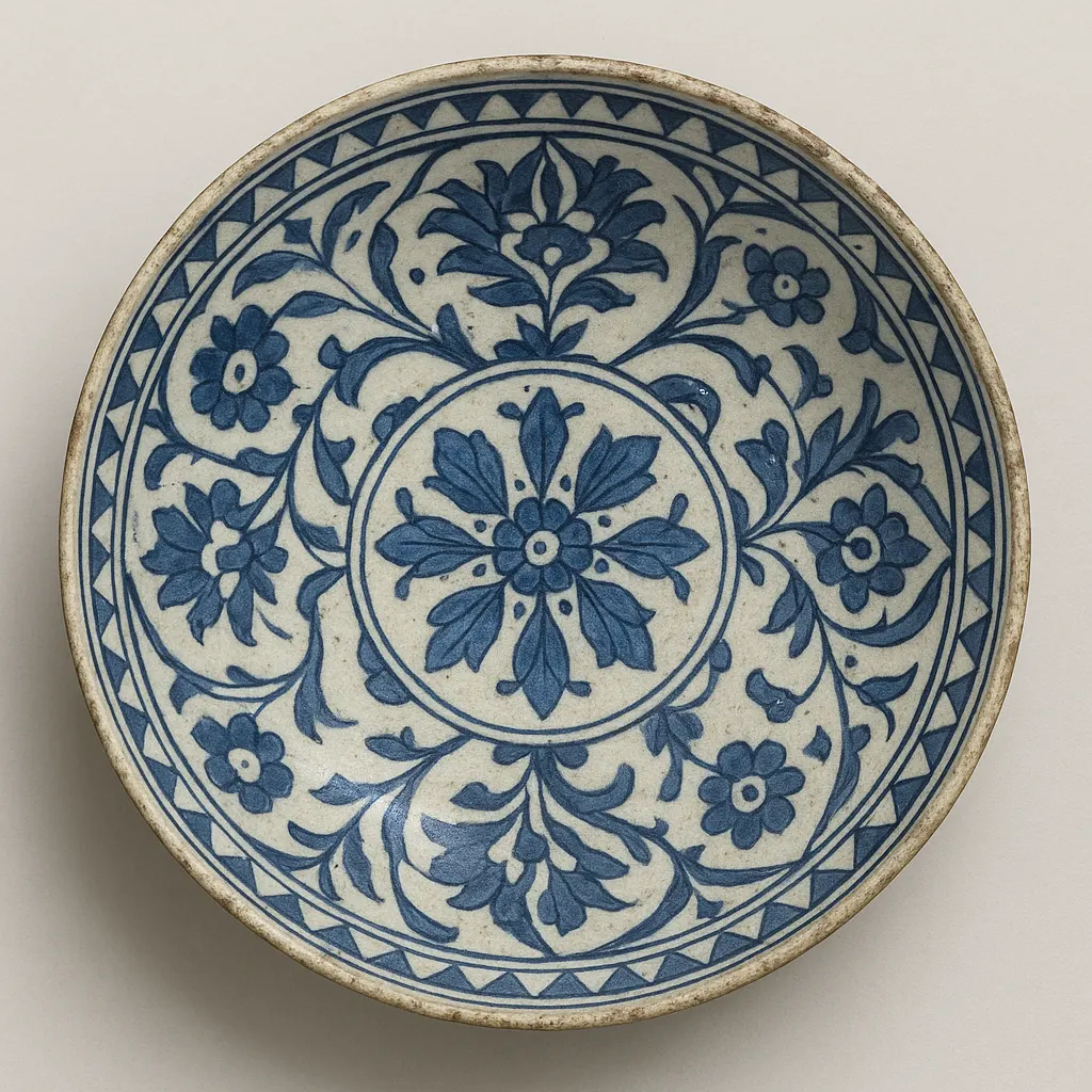 Sherbet serving bowl, ceramic, Ottoman workshop, late seventeenth century.