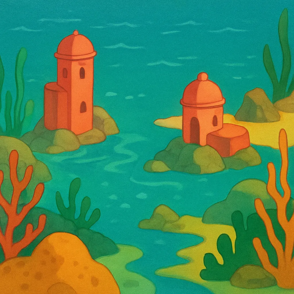 Opening animation frame from the theme sequence of an animated television series, 1999-2003 standard definition broadcast video.